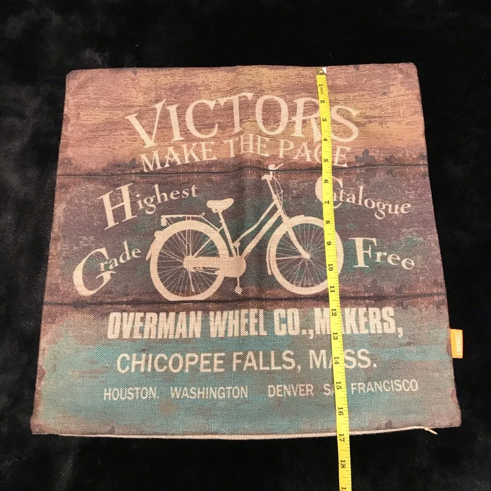Linkwell Bicycle Wheel Pillow Pillowcase NWOT
Overman Bike Antique Vintage - Picture 10 of 12